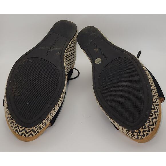 Lucky Brand Women’s Espadrille Wedge Sandals Black Size 8.5 - Picture 3 of 14